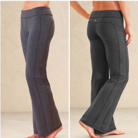 gray bootcut yoga pants
